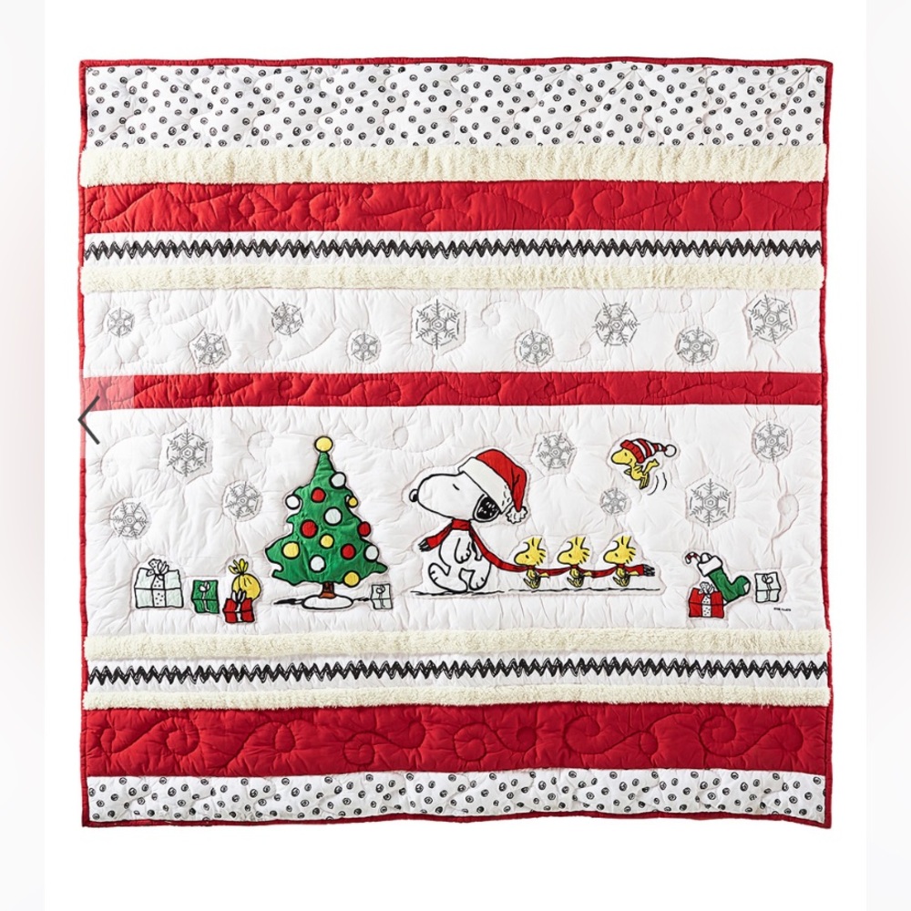 Pb teen snoopy Christmas quilt